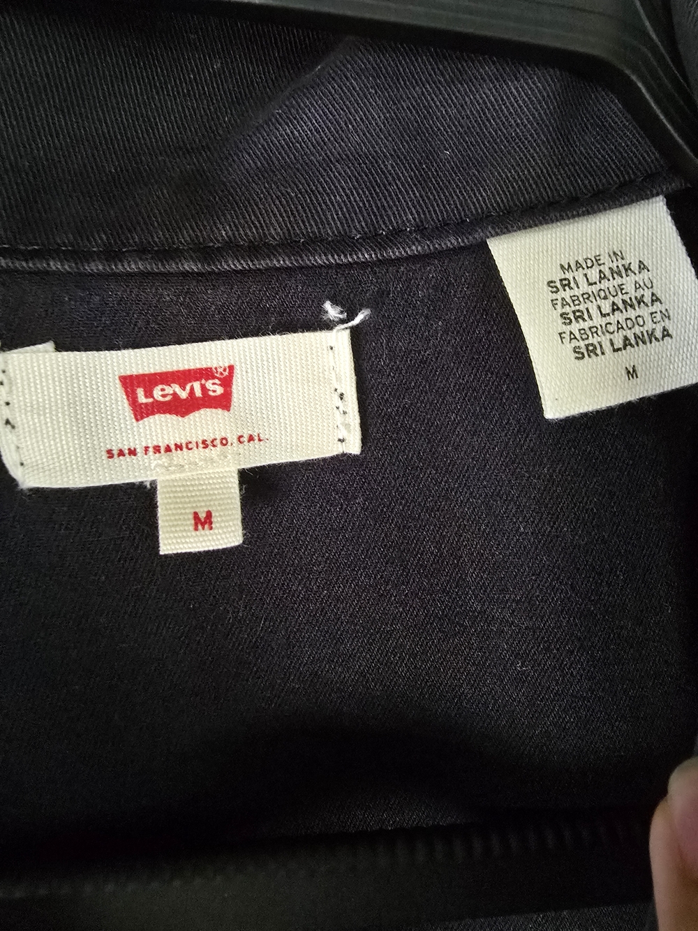 Levi's Iconic Jumpsuit Black Meteorite 100% Cotton Size Medium Utility Workwear - Picture 12 of 12